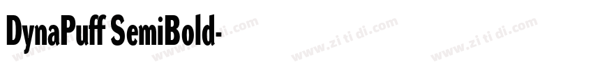 DynaPuff SemiBold字体转换
